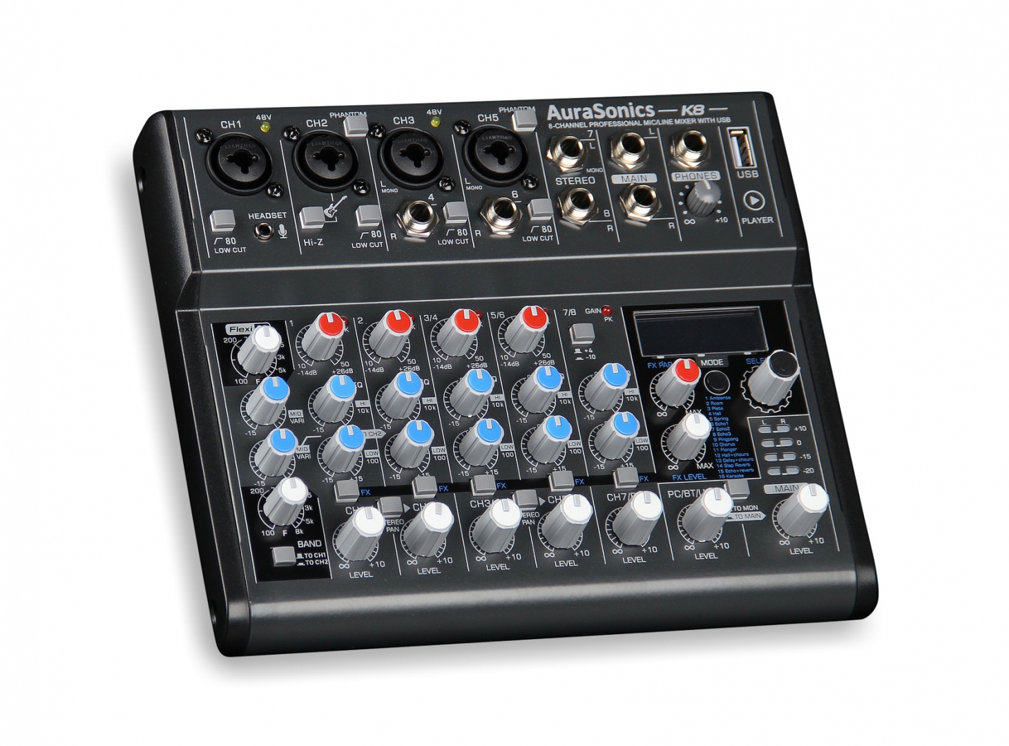 AuraSonics K8 компактный микшерный пульт в Ахтубинске