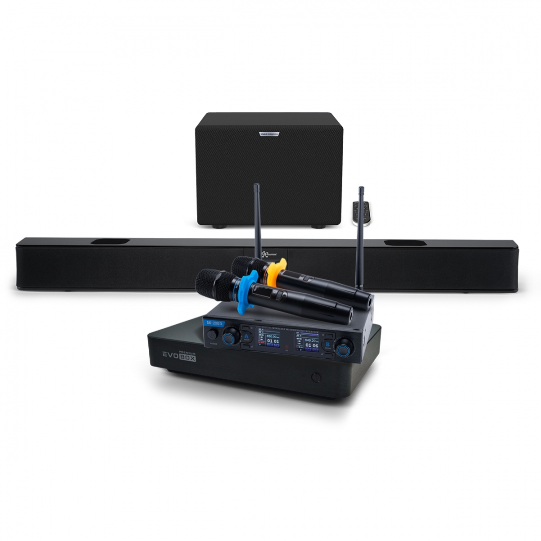 Hi-End караоке-система EVOBOX Premium + EvoSoundBar (саундбар с караоке) в Ахтубинске