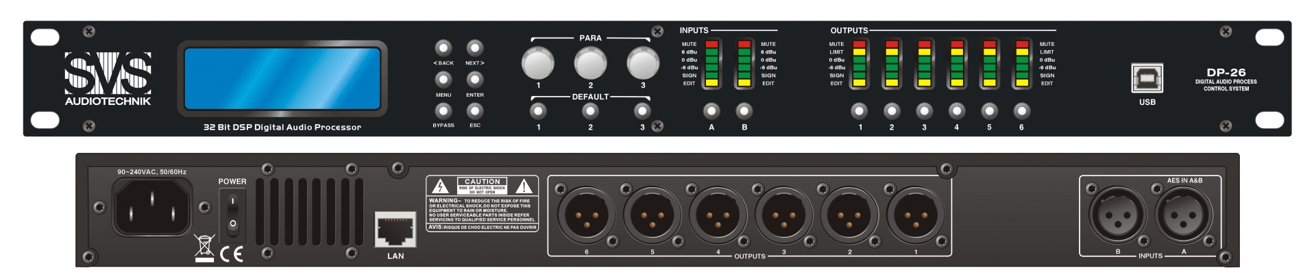 SVS Audiotechnik DP-26 Цифровой процессор: 2 входа 6 выходов в Ахтубинске