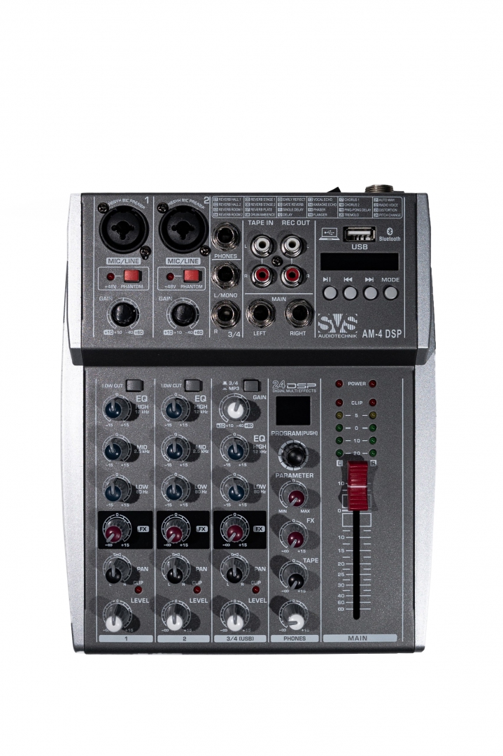 SVS Audiotechnik mixers AM-4 DSP Аналоговый микшерный пульт, 4-канала в Ахтубинске