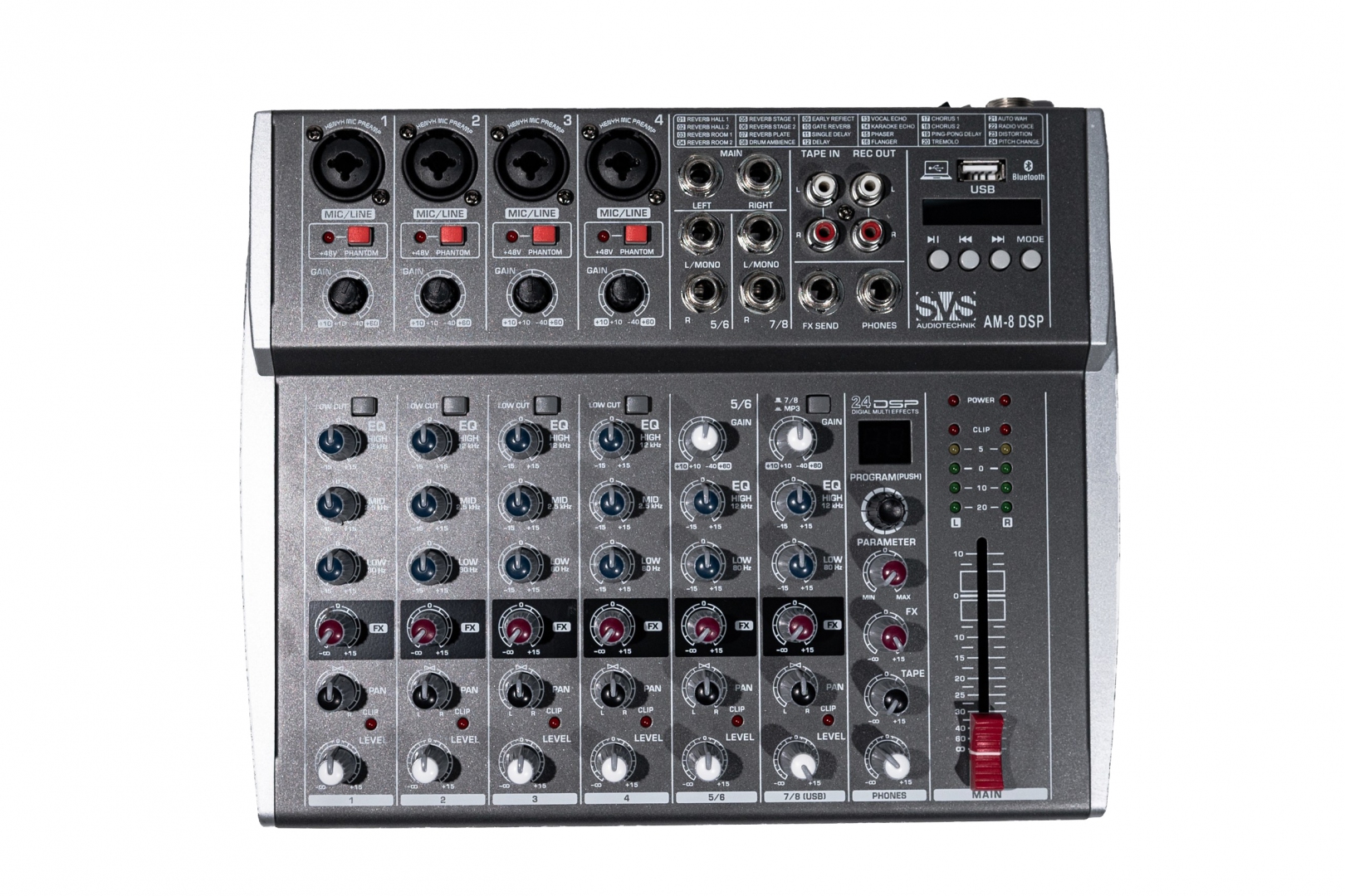 SVS Audiotechnik mixers AM-8 DSP Микшерный пульт аналоговый, 8-канальный в Ахтубинске
